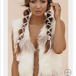 Rave White Fur Coat